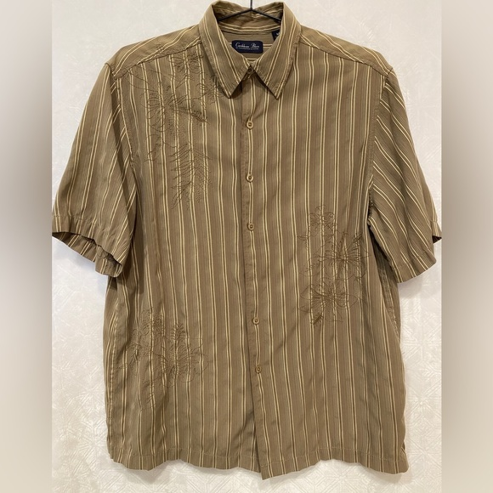 Men's Caribbean Blues‎ Short Sleeve, Size Medium
